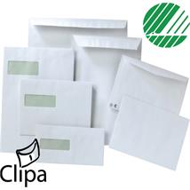 Konvolutt Clipa E65 mappe SKD (500) resirkulert papir, Svanemerket 